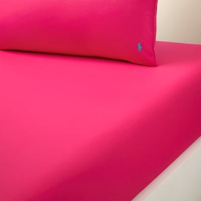 Drap housse en percale de coton, POLO PLAYER RALPH LAUREN HOME