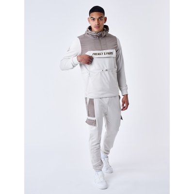Sweat à Capuche style coupe vent bicolore PROJECT X