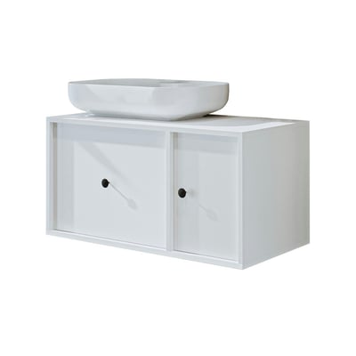 Meuble vasque mural 1 tiroir 1 porte RILL PIER IMPORT