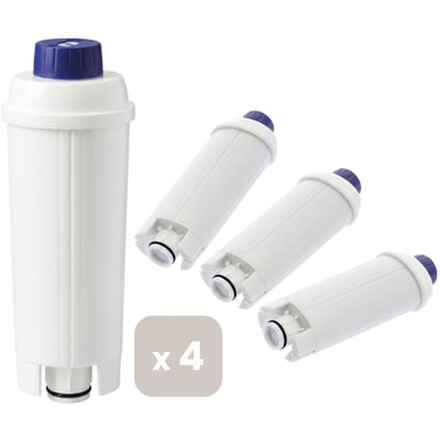 Cartouche filtrante pour expresso broyeur, compatible DeLonghi - Lot de 4 ESSENTIEL B
