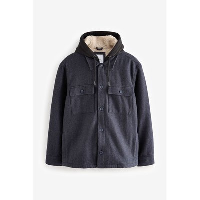 Veste-chemise texturée à capuche NEXT