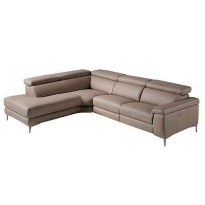 Canapé d'angle en cuir avec relax ANGEL CERDA