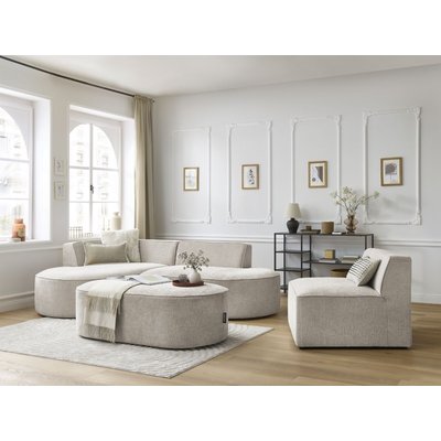 Canapé modulable 6 places en tissu texturé, ROUSSEAU BOBOCHIC