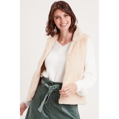 Veste courte ajustée sans manches CACHE CACHE