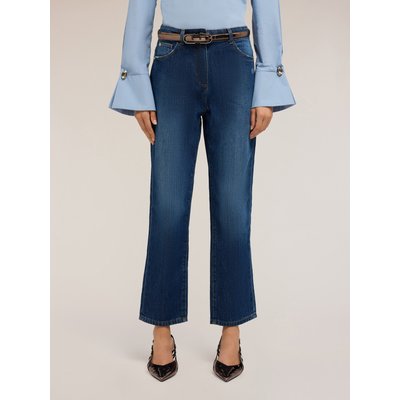 Jeans mum fit modello Elsa cinque tasche in tela misto cotone elastane MOTIVI