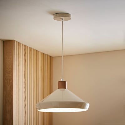 Patty Scandi Walnut Trim Pendant Light ÉDITÉ