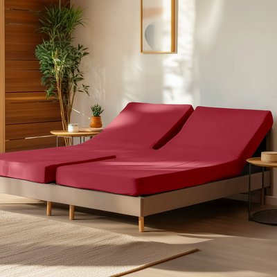 Drap housse en percale de coton pour lit articulé SOFT PERCALE SENSEI MAISON