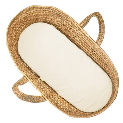 Drap housse couffin ovale en gaze de coton JEANNE SEVIRA KIDS