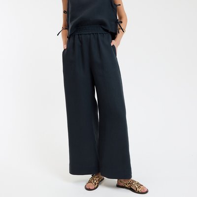 Pantalon large en lin, fabriqué en France LA REDOUTE COLLECTIONS