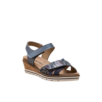 Sandales double scratch compensées PEDICONFORT