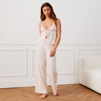 Pantalon large en maille DYELIZ UNDIZ