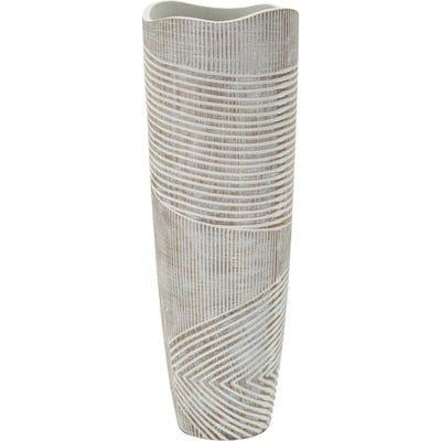 Vase haut sculpté effet bois MODERN RECOLLECTION