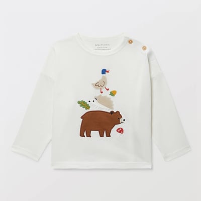 T-shirt manches longues imprimé en coton BIO GOTS BOUT'CHOU