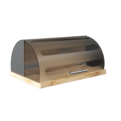 Boîte à pain en inox et bambou ATMOSPHERA