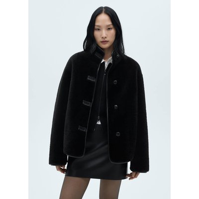 Manteau court en imitation fourrure MANGO