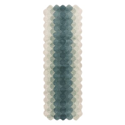 Gradient Pattern Hand Tufted Runner Rug in 100% Wool SO'HOME