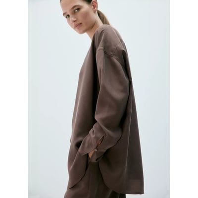Chemise 100 % soie lavée MANGO