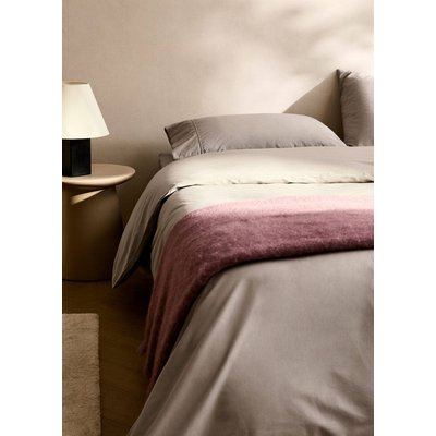 Housse de couette percale de coton 500 fils lit 180/200 cm MANGO HOME