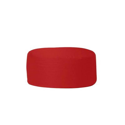 Pouf extérieur imperméable rouge - forme ronde ARTA PIER IMPORT