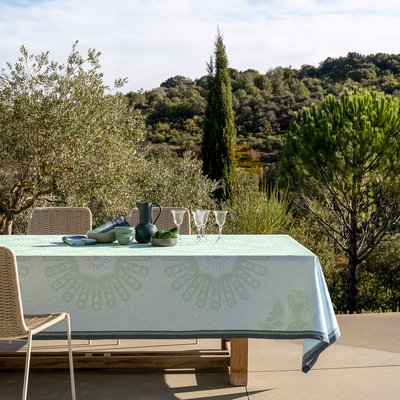 Nappe en Lin, JARDIN D'ORIENT LE JACQUARD FRANCAIS