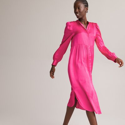 Robe-chemise longue, manches longues LA REDOUTE COLLECTIONS