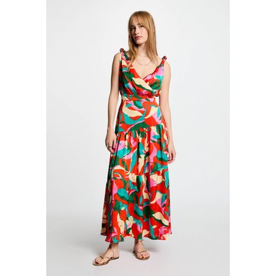 Robe longue droite imprimée MORGAN