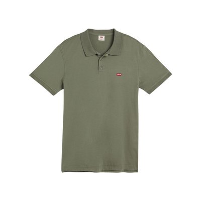 Polo Levi's® coton avec manches courtes et col à revers kaki - Taille M LEVI'S