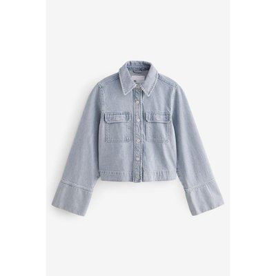 Veste en jean coupe carrée raccourcie NEXT