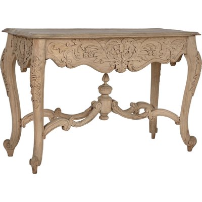 Console sculptée en bois de manguier naturel style raffiné RECOLLECTION
