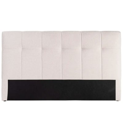Tête de lit classique tissu beige capitonné 160x12x100cm WADIGA