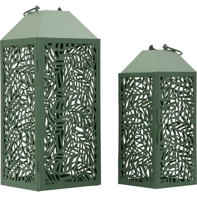Lot de 2 lanternes ajourées en métal MODERN RECOLLECTION