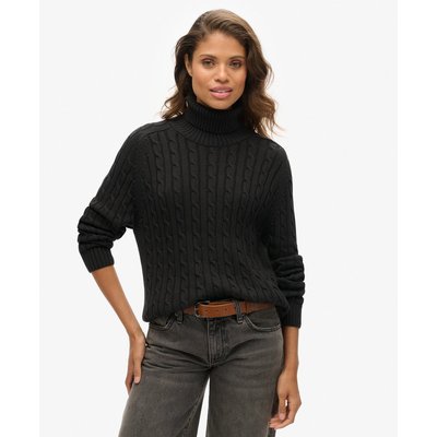 Pull ample torsadé à col roulé SUPERDRY