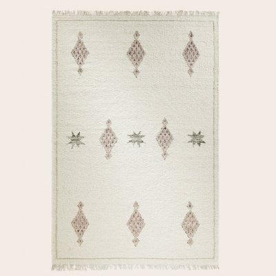 Tapis de sol en Tissage ethnique laine coton  FADI MADURA