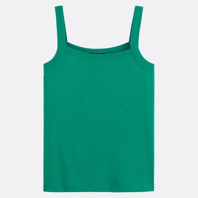 Camiseta de cuello cuadrado, algodón puro peinado ANNE WEYBURN
