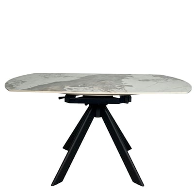 Table céramique extensible - pied central 150 cm LOMBARDIE PIER IMPORT