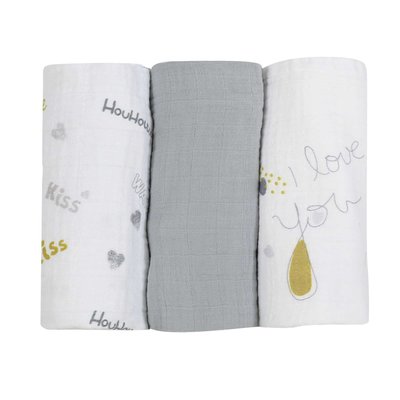 Lot de langes - Love you TROIS KILOS SEPT