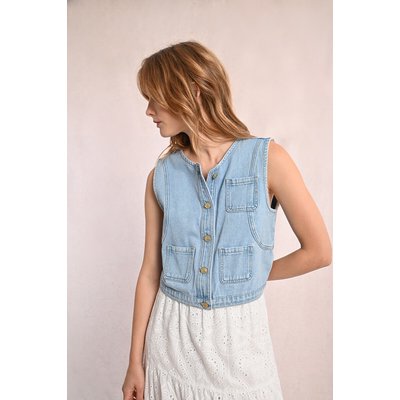 Veste sans manches en jean MOLLY BRACKEN