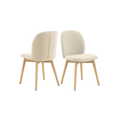 Chaises scandinaves en tissu bouclette (lot de 2) - ALIX HELLIN, DEPUIS 1862