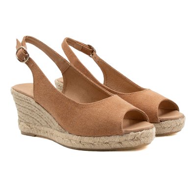 Espadrilles slingback toile recyclée JULES & JENN