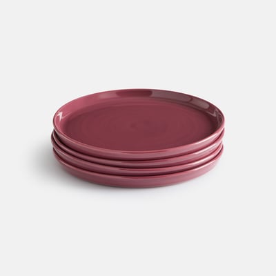 Set of 4 Sacha Reactive Enamel Stoneware Dessert Plates LA REDOUTE INTERIEURS