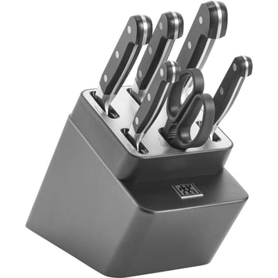 ZWILLING Pro Bloc de couteaux auto-aiguisant 7 pièces, anthracite ZWILLING