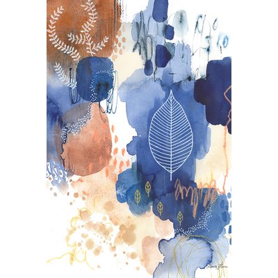 Tableau fleurs Bonheur bleu HEXOA