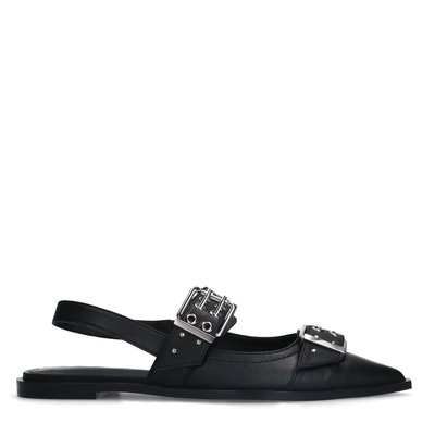 Slingbacks léopard avec boucles SACHA