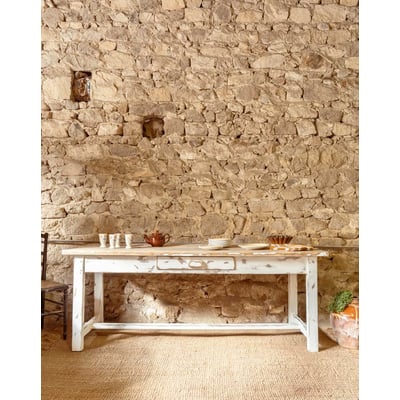 Table à manger en chêne Romy N°1541 - Bon état DEBONGOUT