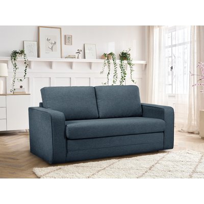 Canapé droit convertible 2 places en tissu chiné, COME BOBOCHIC