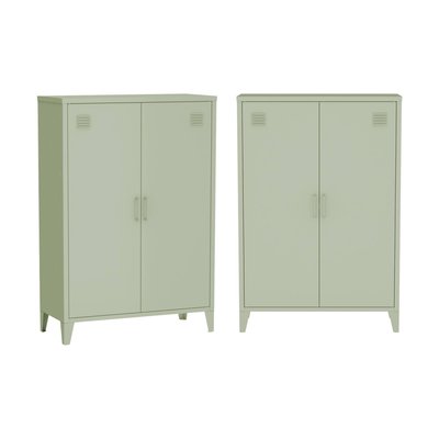 Commode/armoire métal 2 portes (lot de 2) SOHO SWEEEK