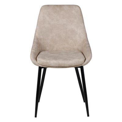 Chaise tissu effet daim ZAGO