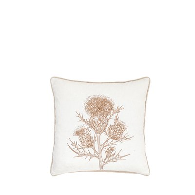 Thistle Embroidered Filled Cushion SO'HOME