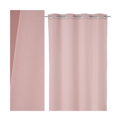 Rideau toile Oxford vieux rose - 140x260cm WADIGA
