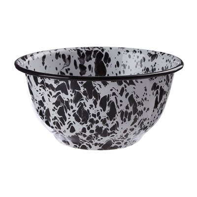 Medium Carbon Steel Bowl in Black/White SO'HOME
